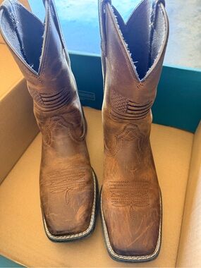Ariat Brown Kids' Western Pull-On Boots